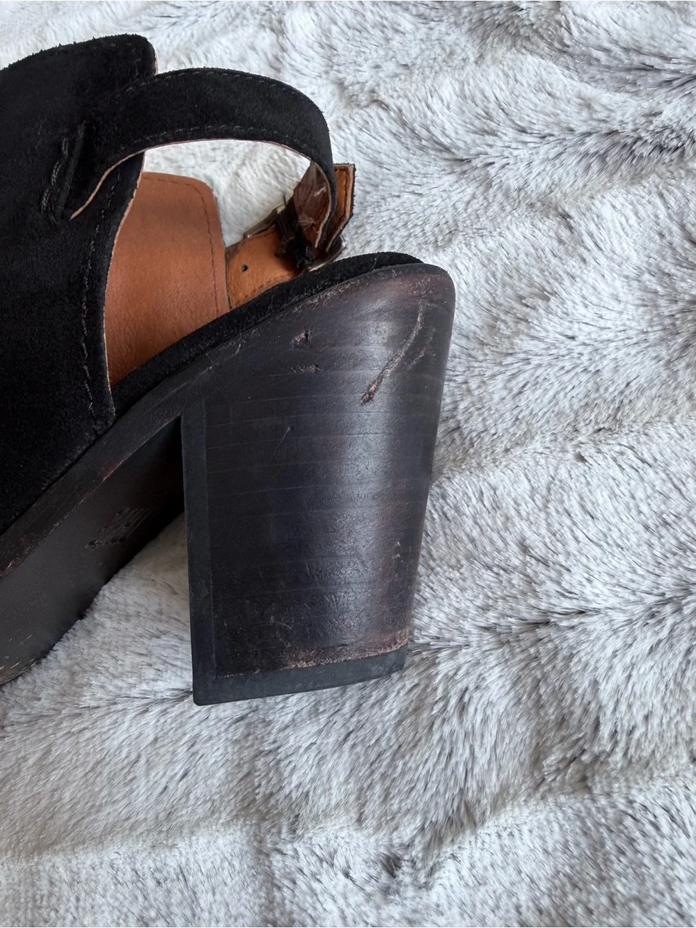 FRYE Courtney sling block heel sandal/ boot